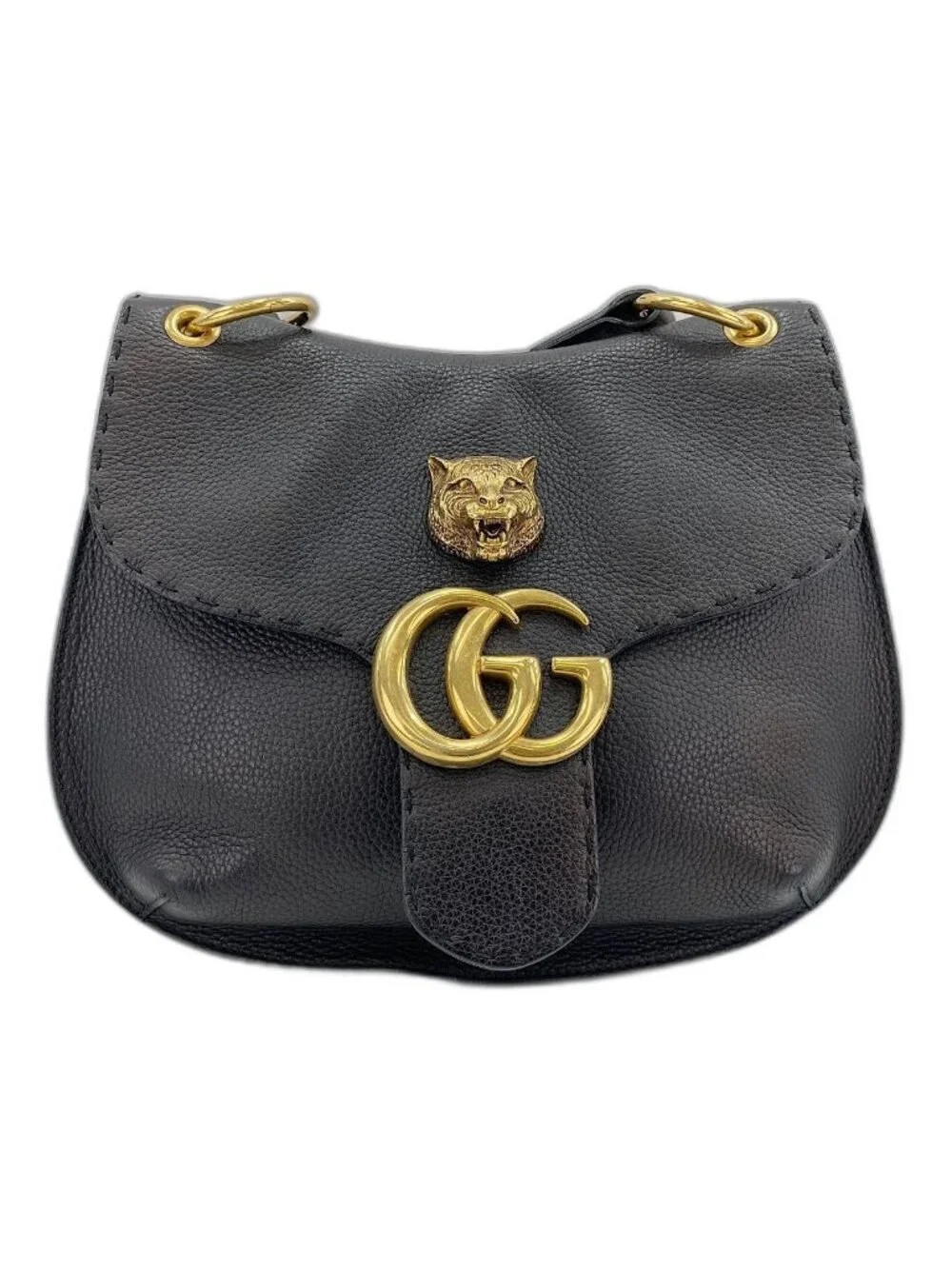 Gucci Shoulder Bag GG Marmont Tiger Head - Picture 2 of 10